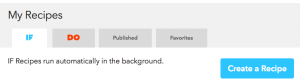 IFTTTレシピ作成
