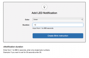 Edit LED notification